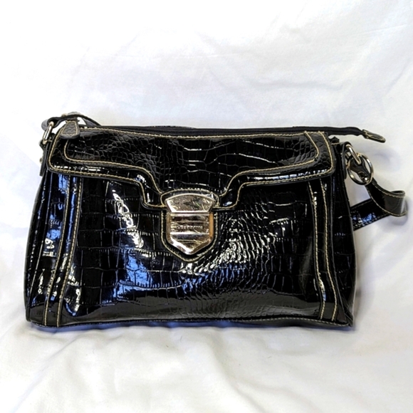 Liz Claiborne Faux Crocodile Purse - Picture 1 of 6
